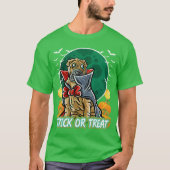 Shar Pei Happy Halloween Costume Vampire Trick or T-shirt (Voorkant)