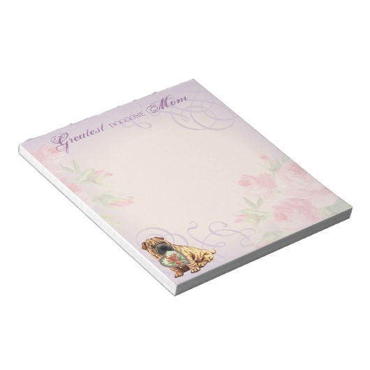 Shar-Pei Heart mama Notitieblok (Schuin)