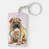 Shar-Pei Heart mama Sleutelhanger (achterkant)