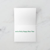 Shar Pei Holly Puppy Christmas Feestdagen Kaart (Binnen)