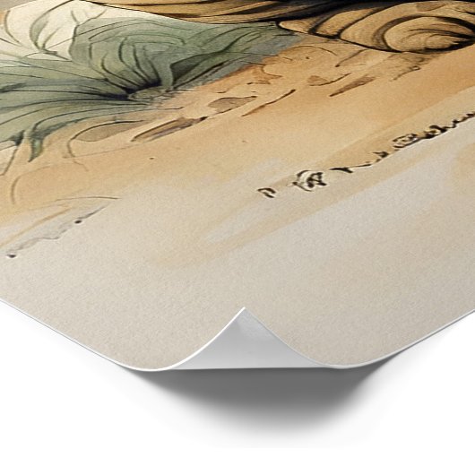 Shar Pei - Hond Art Print (Hoek)