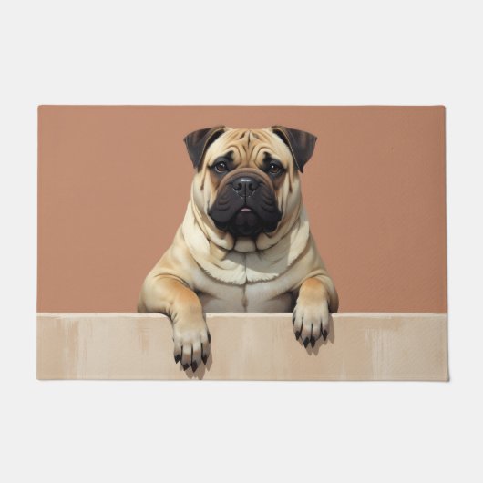Shar-Pei Hond deurmat Kunst (Voorkant)