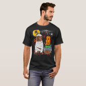 Shar Pei Hond Halloween Kostuum Hond T-shirt (Voorkant volledig)