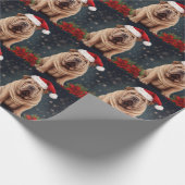 Shar Pei Hond in Sneeuw Kerstmis Cadeaupapier (Hoek)