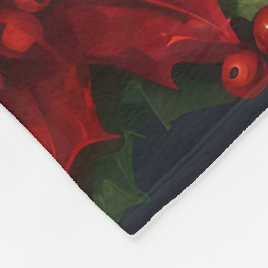 Shar Pei Hond in Sneeuw Kerstmis Fleece Deken (Hoek)