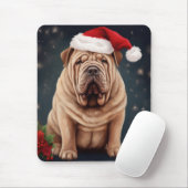 Shar Pei Hond in Sneeuw Kerstmis Muismat (Met muis)