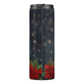 Shar Pei Hond in Sneeuw Kerstmis Thermosbeker (Achterkant)