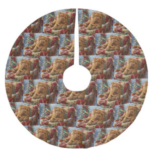 Shar Pei Hond Kerstfeest Kerstboom Rok