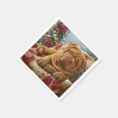 Shar Pei Hond Kerstfeest Servet (Hoek)