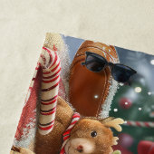 Shar Pei Hond Kerstfeest Strandlaken (In situ)