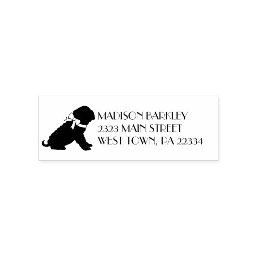 Shar Pei-hond Puppy Zelfinktende Stempel (Design)