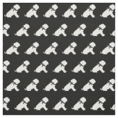 Shar Pei-hond Silhouet Huisdier Stof (Swatch)
