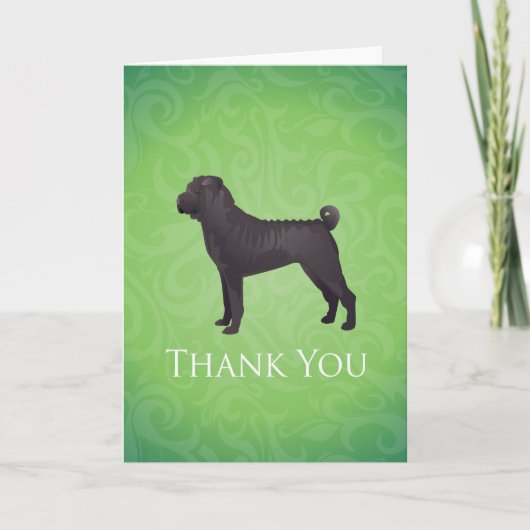 Shar Pei Hondenras Hartelijk dank Bedankkaart (Voorkant)
