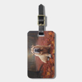 Shar Pei in herfstbladeren Herfst Inspire Bagagelabel (Voorkant verticaal)