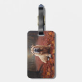 Shar Pei in herfstbladeren Herfst Inspire Bagagelabel (Achterkant verticaal)