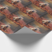 Shar Pei in herfstbladeren Herfst Inspire Cadeaupapier (Hoek)