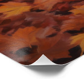 Shar Pei in herfstbladeren Herfst Inspire Perfect Poster (Hoek)