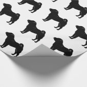 Shar Pei in Silhouette Cadeaupapier (Hoek)