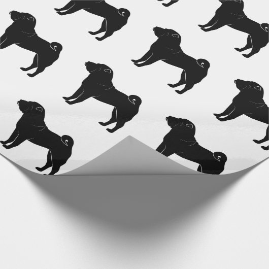 Shar Pei in Silhouette Cadeaupapier (Hoek)