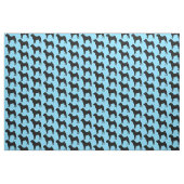 Shar Pei in Silhouette op Blue Stof (Yard (91,4 cm))