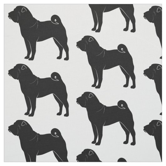Shar Pei in Silhouette Stof (Swatch)