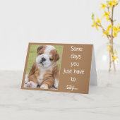 SHAR PEI IS A COMEDIAN FOR YOUR BIRTHDAY KAART (Gele Bloem)