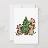 Shar Pei - kerstboom Bedankkaart (Voorkant)