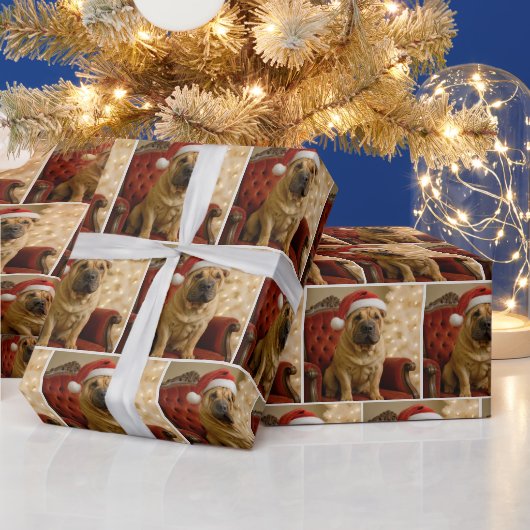 Shar-pei Kersthond Cadeaupapier (Feestdagen)