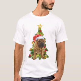 Shar Pei-kersthond, Xmas Shar Pei hond T-shirt