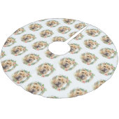 Shar Pei Kerstkrans Feestelijke Pup Kerstboom Rok (Gekanteld)