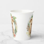 Shar Pei Kerstkrans Feestelijke Pup Papieren Bekers (Links)