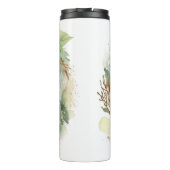 Shar Pei Kerstkrans Feestelijke Pup Thermosbeker (Achterkant)