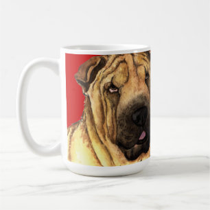 Shar-Pei-kleurenblok Koffiemok
