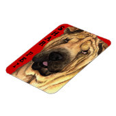 Shar-Pei-kleurenblok Magneet (Linkerzijde)
