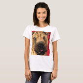 Shar-Pei-kleurenblok T-shirt (Voorkant volledig)