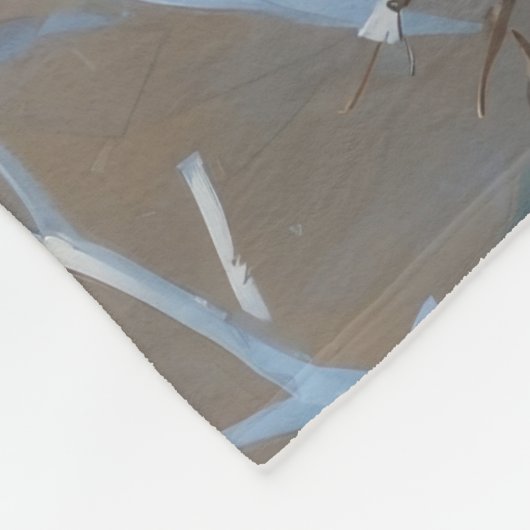 Shar Pei loopt in de sneeuw met kerst Pet Fleece Deken (Hoek)