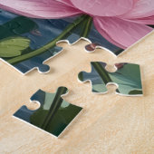 Shar-Pei Lotus Tuin Kunst Legpuzzel (Zijkant)