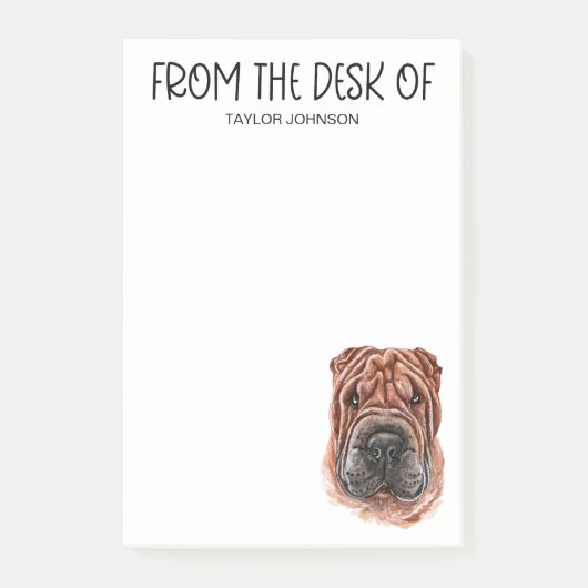 Shar Pei Lover Post-it Notes (Voorkant)