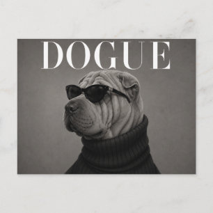 Shar Pei Luxe Mode Redactioneel Briefkaart