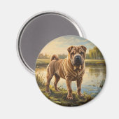 Shar Pei Magneet (Voorkant / Achterkant)