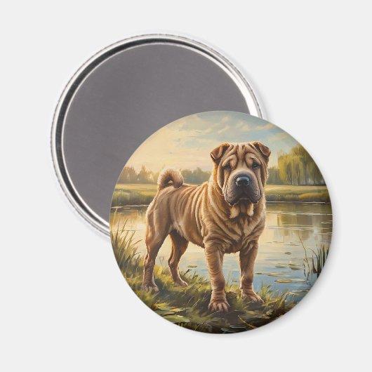 Shar Pei Magneet (Voorkant / Achterkant)