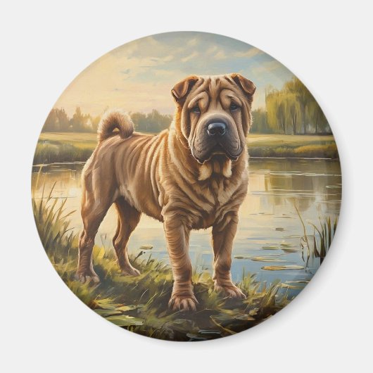 Shar Pei Magneet (Voorkant)