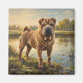 Shar Pei Magneet (Voorkant)