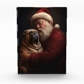 Shar Pei met Sinterklaas Kerstfeest  Fotoblokken (Voorkant)