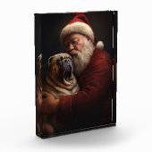 Shar Pei met Sinterklaas Kerstfeest  Fotoblokken (Links)