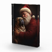 Shar Pei met Sinterklaas Kerstfeest  Fotoblokken (Rechts)