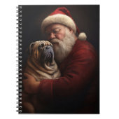 Shar Pei met Sinterklaas Kerstfeest Notitieboek (Voorkant)