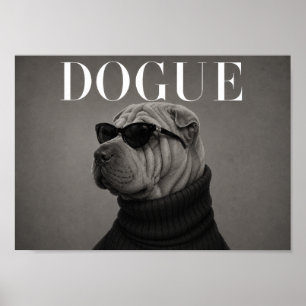 Shar Pei mode redactioneel hond kunstprint Poster