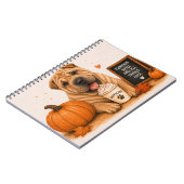Shar Pei Pompoen Specerij Notitieboek (Linkerzijde)