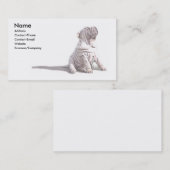 Shar-pei-profielkaart Visitekaartje (Voorkant / Achterkant)